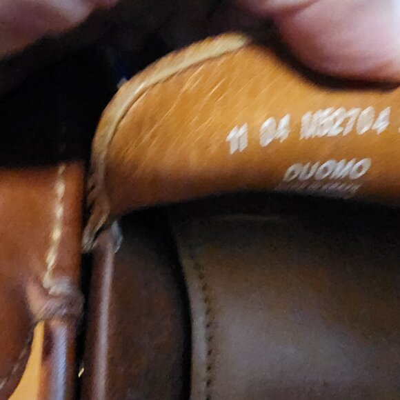 ALMOST NEW TASSO ELLA BROWN LEATHER LOAFERS' SIZE 9.5M - Picture 5 of 6